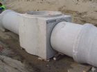 Base module for reinforced piping in trench 06