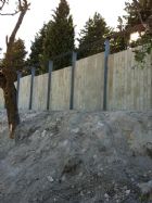 Muros de cerramiento imitación madera